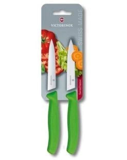 Victorinox Gemüsemesser 2St. Blistergrün 6.7796.L4B