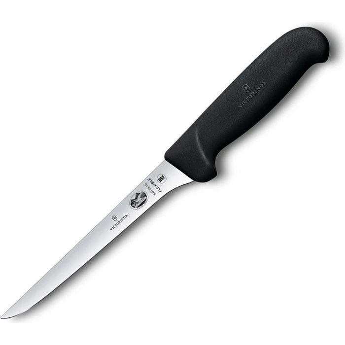 Victorinox Ausbeinmesser Fibrox 5.6413.15, Schwarz, Edelstahl, 15cm Klinge Flexibel 3 Victorinox Ausbeinmesser Fibrox 5.6413.15, Schwarz, Edelstahl, 15cm Klinge Flexibel