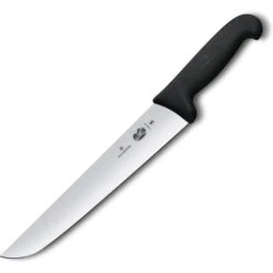 Victorinox Fleischermesser Fibrox 5.5203.28, Schlacht- Und Bankmesser, Edelstahl, Klinge 28cm