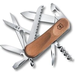 Victorinox Taschenmesser Evolution Wood 17, 2.3911.63, Holzgriff, Nussbaum, 13 Funktionen