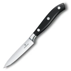 Victorinox Gemüsemesser Grand Maitre 7.7203.10G, Officemesser, Schwarz, Edelstahl, Klinge 10cm