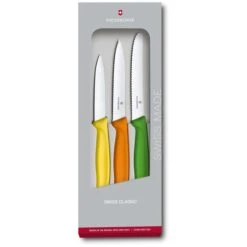 Victorinox Gemüsemesser Swiss Classic 6.7116.31G, Bunt, Edelstahl, Set 3-teilig