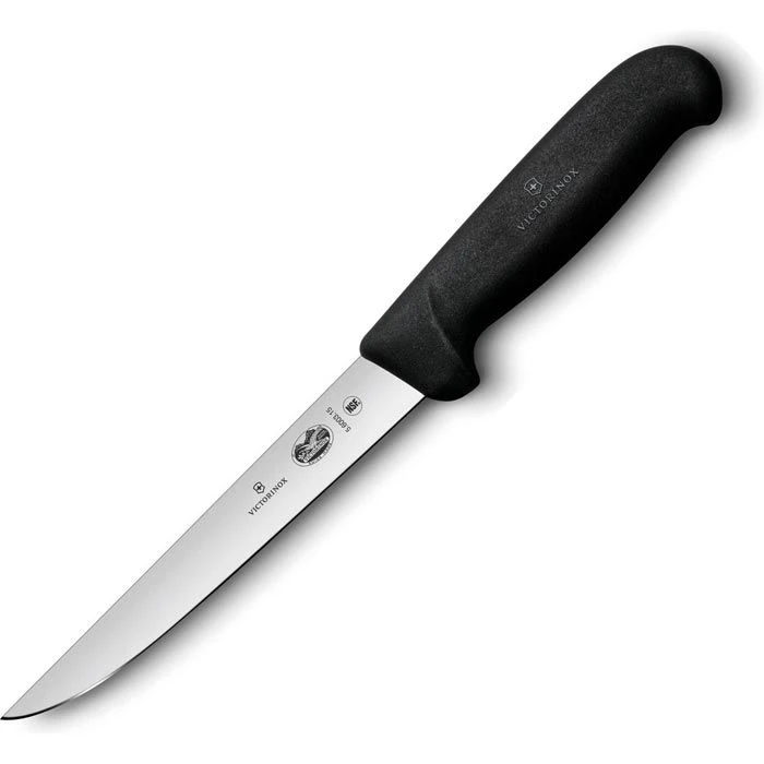 Victorinox Ausbeinmesser Fibrox 5.6003.12, Schwarz, Edelstahl, 12cm Klinge Starr 3 Victorinox Ausbeinmesser Fibrox 5.6003.12, Schwarz, Edelstahl, 12cm Klinge Starr