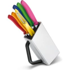 Victorinox Messerblock Swiss Classic Utility Block, Kunststoff Weiß, 6-teilig