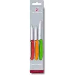 Victorinox Gemüsemesser Swiss Classic, 6.7116.32, Bunt, Edelstahl, Set 3-teilig