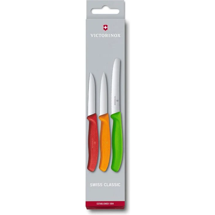 Victorinox Gemüsemesser Swiss Classic, 6.7116.32, Bunt, Edelstahl, Set 3-teilig 3 Victorinox Gemüsemesser Swiss Classic, 6.7116.32, Bunt, Edelstahl, Set 3-teilig