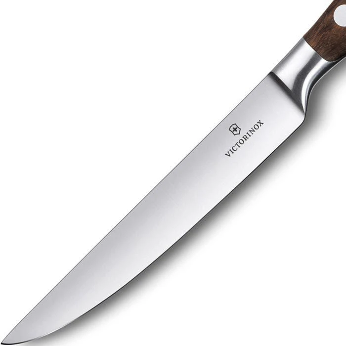 Victorinox Steakmesser Grand Maitre 7.7200.12G, Mit Holzgriff, Braun 6 Victorinox Steakmesser Grand Maitre 7.7200.12G, Mit Holzgriff, Braun – Bild 4