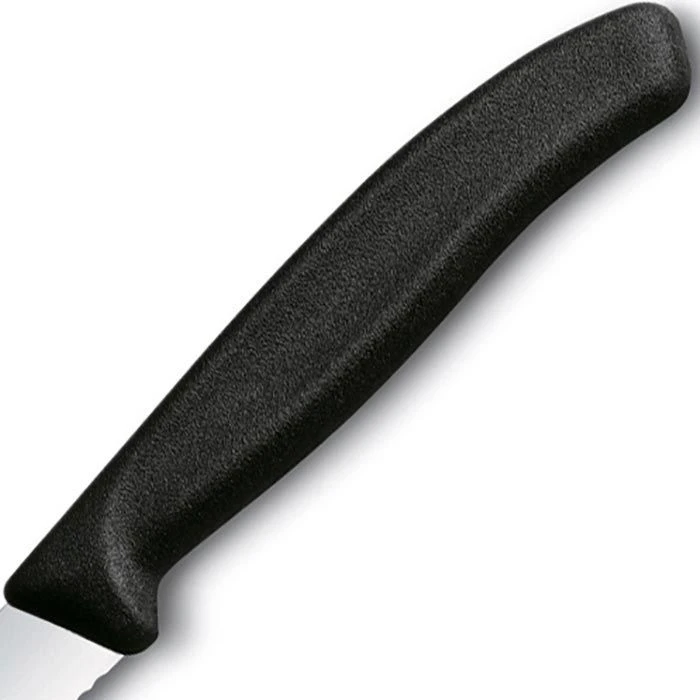Victorinox Gemüsemesser Swiss Classic 6.7733, Schwarz, Edelstahl, Klinge 10cm Wellenschliff 6 Victorinox Gemüsemesser Swiss Classic 6.7733, Schwarz, Edelstahl, Klinge 10cm Wellenschliff – Bild 4