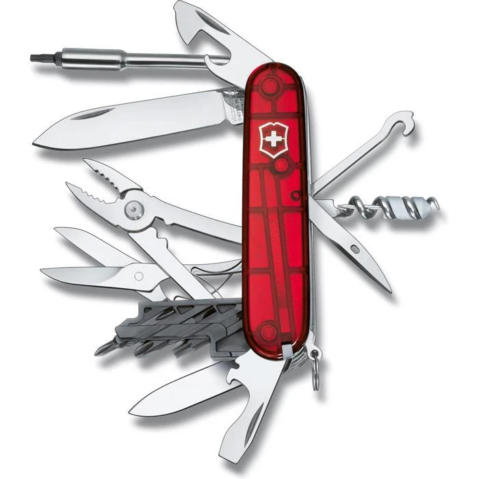 Victorinox Taschenmesser CyberTool M 1.7725.T, Rot Transparent, 32 Funktionen 4 Victorinox Taschenmesser CyberTool M 1.7725.T, Rot Transparent, 32 Funktionen – Bild 2
