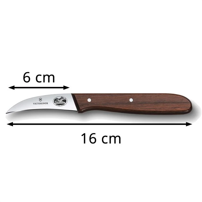 Victorinox Gemüsemesser Wood 5.3100, Tourniermesser, Holzgriff Braun, Klinge 6cm 4 Victorinox Gemüsemesser Wood 5.3100, Tourniermesser, Holzgriff Braun, Klinge 6cm – Bild 2