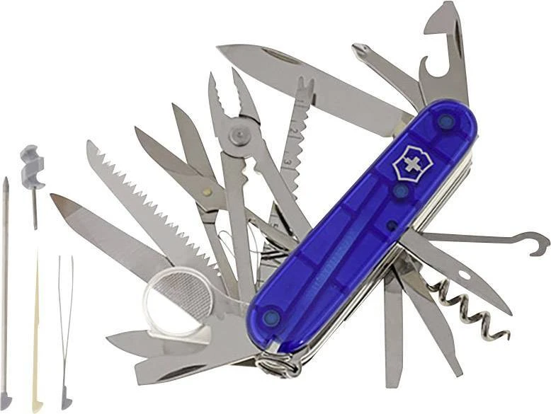 Victorinox 1.6795.T2 Swiss Champ Transparentes Blau 3 Victorinox 1.6795.T2 Swiss Champ Transparentes Blau