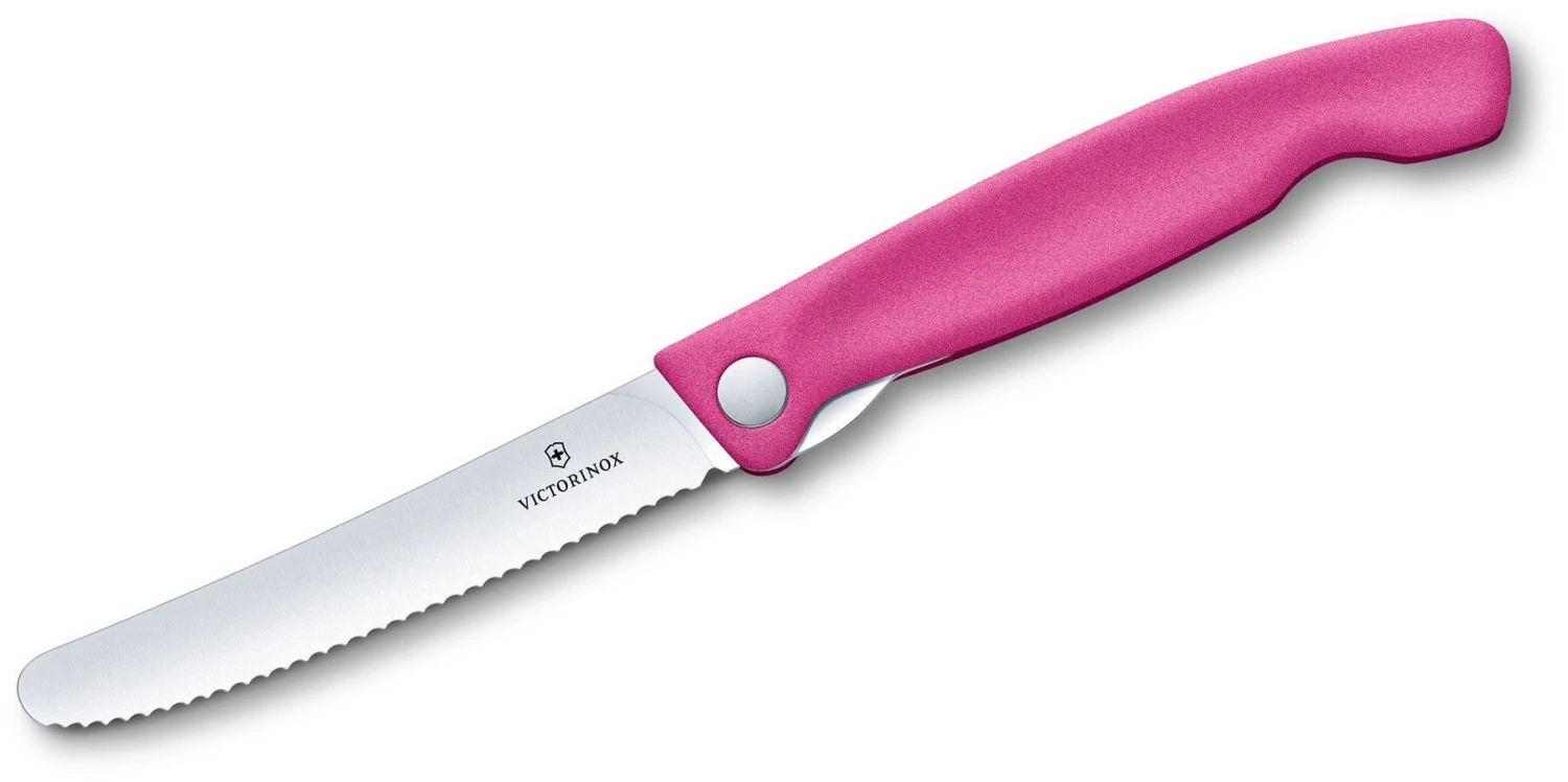Victorinox 6.7836.F5B Swiss Classic Tomatenmesser Faltbar, Rosa 3 Victorinox 6.7836.F5B Swiss Classic Tomatenmesser Faltbar, Rosa