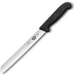 Victorinox Brotmesser Fibrox 5.2533.21, 21cm Klinge, Edelstahl, Wellenschliff
