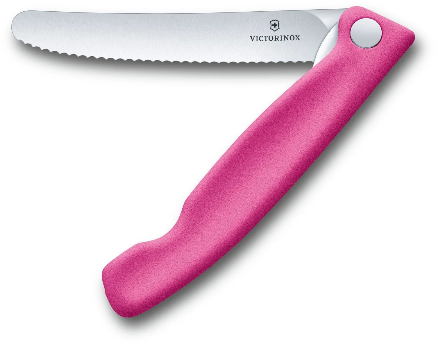Victorinox 6.7836.F5B Swiss Classic Tomatenmesser Faltbar, Rosa 4 Victorinox 6.7836.F5B Swiss Classic Tomatenmesser Faltbar, Rosa – Bild 2