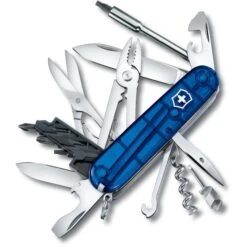Victorinox Taschenmesser CyberTool M 1.7725.T2, Blau Transparent, 32 Funktionen