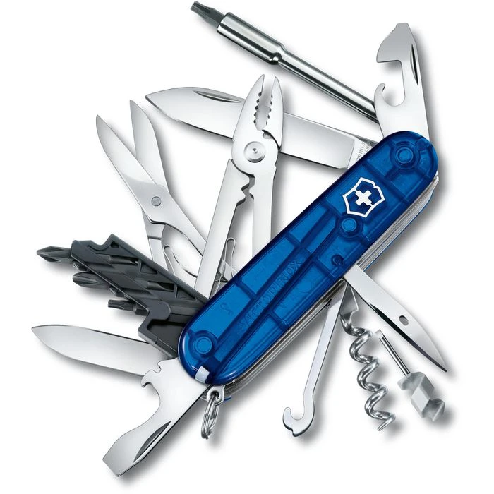 Victorinox Taschenmesser CyberTool M 1.7725.T2, Blau Transparent, 32 Funktionen 3 Victorinox Taschenmesser CyberTool M 1.7725.T2, Blau Transparent, 32 Funktionen