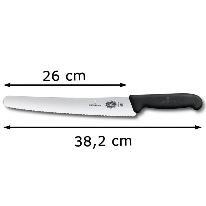 Victorinox Brotmesser Fibrox 5.2933.26, 26cm Klinge, Edelstahl, Konditorsäge,Wellenschliff 4 Victorinox Brotmesser Fibrox 5.2933.26, 26cm Klinge, Edelstahl, Konditorsäge,Wellenschliff – Bild 2