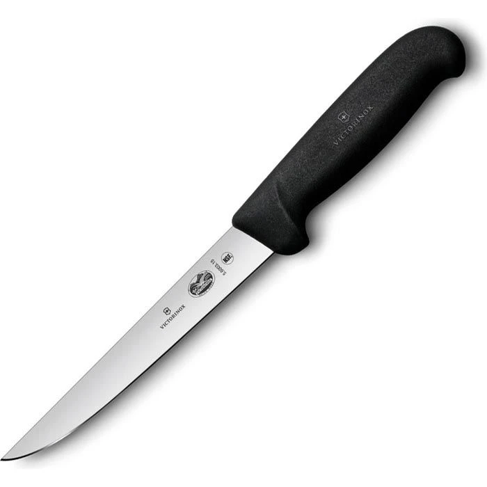 Victorinox Ausbeinmesser Fibrox 5.6003.15, Schwarz, Edelstahl, 15cm Klinge Starr 3 Victorinox Ausbeinmesser Fibrox 5.6003.15, Schwarz, Edelstahl, 15cm Klinge Starr