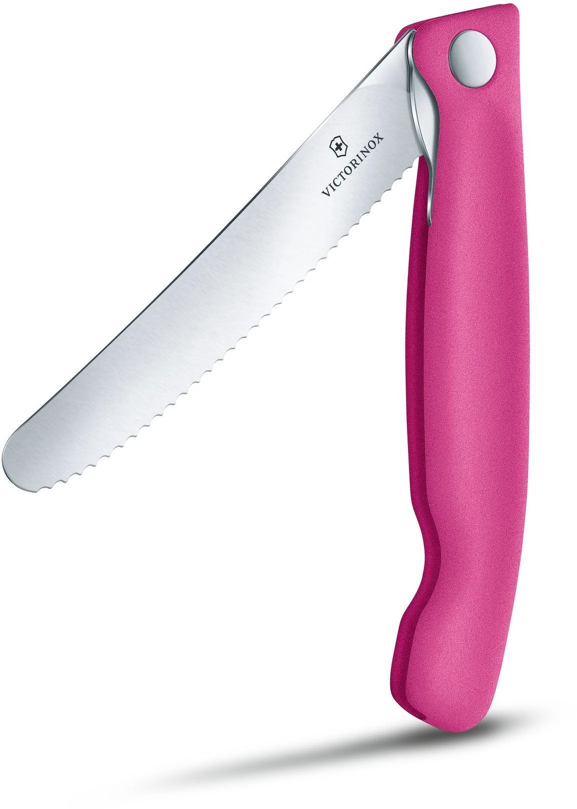 Victorinox 6.7836.F5B Swiss Classic Tomatenmesser Faltbar, Rosa 5 Victorinox 6.7836.F5B Swiss Classic Tomatenmesser Faltbar, Rosa – Bild 3