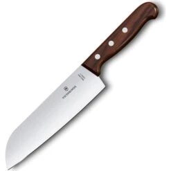 Victorinox Santokumesser Wood 6.8500.17G, 17cm Klinge, Edelstahl, Holzgriff
