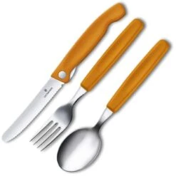 Victorinox 6.7192.F9 Swiss Classic Besteckset, 3-teilig, Orange