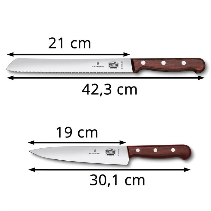 Victorinox Messerset Wood 5.1020.21G, Edelstahl, Holzgriff, 2-teilig 4 Victorinox Messerset Wood 5.1020.21G, Edelstahl, Holzgriff, 2-teilig – Bild 2