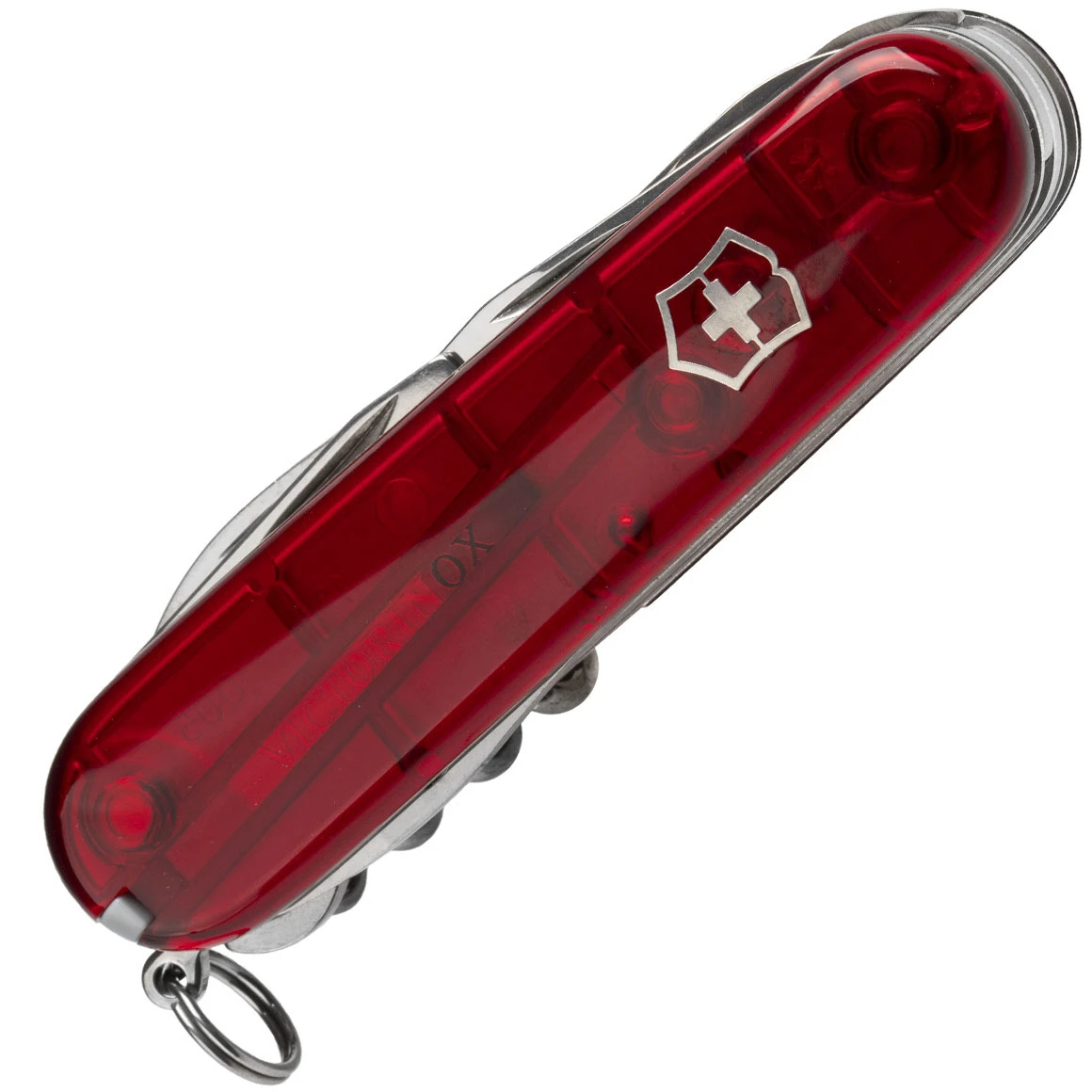 Victorinox 1.3713.T Huntsman Taschenmesser Transparentes Rot 8 Victorinox 1.3713.T Huntsman Taschenmesser Transparentes Rot – Bild 6
