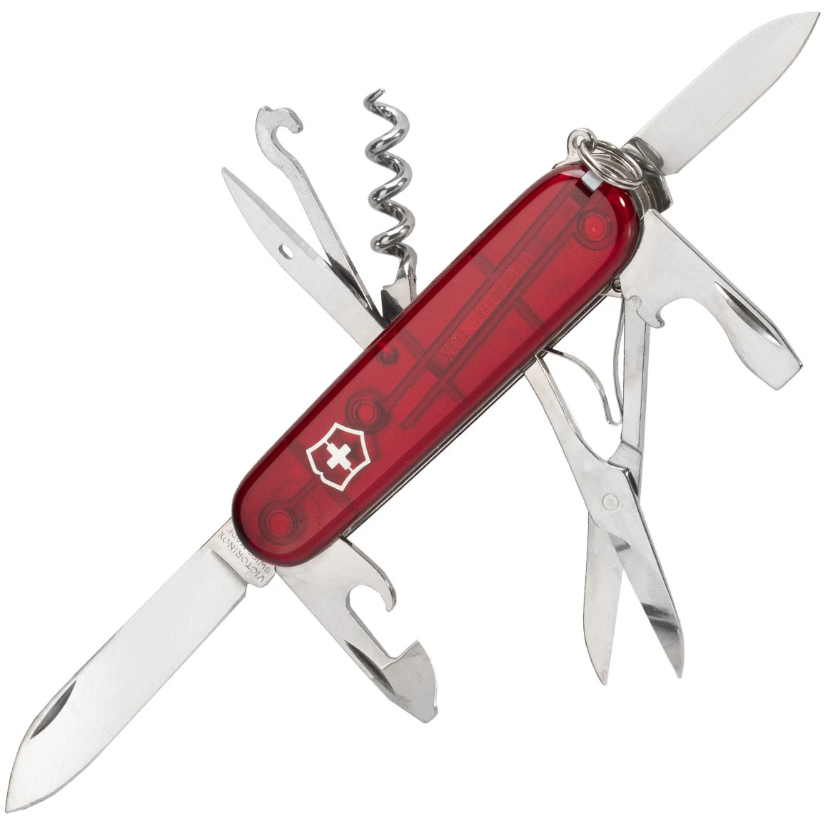 Victorinox 1.3703.T Climber Red Translucent Taschenmesser Transparentes Rot 3 Victorinox 1.3703.T Climber Red Translucent Taschenmesser Transparentes Rot