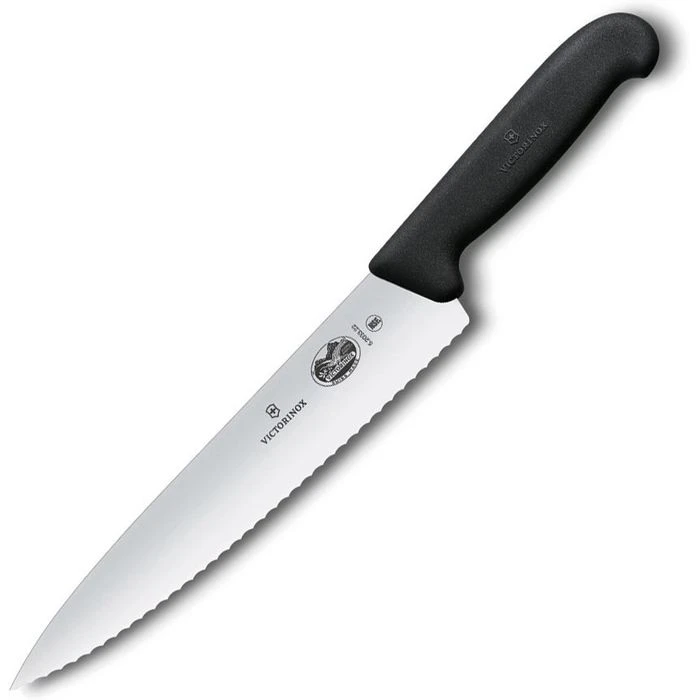 Victorinox Tranchiermesser Fibrox 5.2033.25, 25cm Klinge, Edelstahl, Wellenschliff 3 Victorinox Tranchiermesser Fibrox 5.2033.25, 25cm Klinge, Edelstahl, Wellenschliff