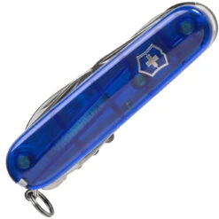 Victorinox 1.3713.T2 Huntsman Taschenmesser Transparentes Blau -Knife Stock f2a7f52b5cda00eb37a3c4cb0f0f3b19