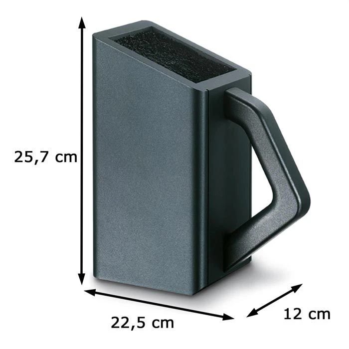 Victorinox Messerblock Universal 7.7043.03 Groß, Buchenholz Anthrazit Mit Nylon-Einsatz, Unbestückt 5 Victorinox Messerblock Universal 7.7043.03 Groß, Buchenholz Anthrazit Mit Nylon-Einsatz, Unbestückt – Bild 3